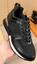 Louis Vuitton Black Gold Accent Sneakers