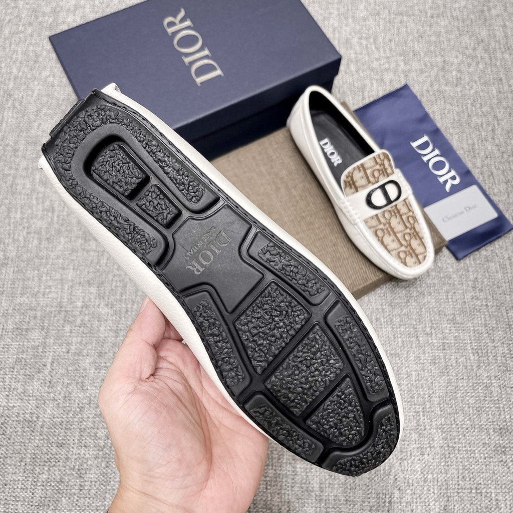 Dior Men's Patterned Vamp Loafers