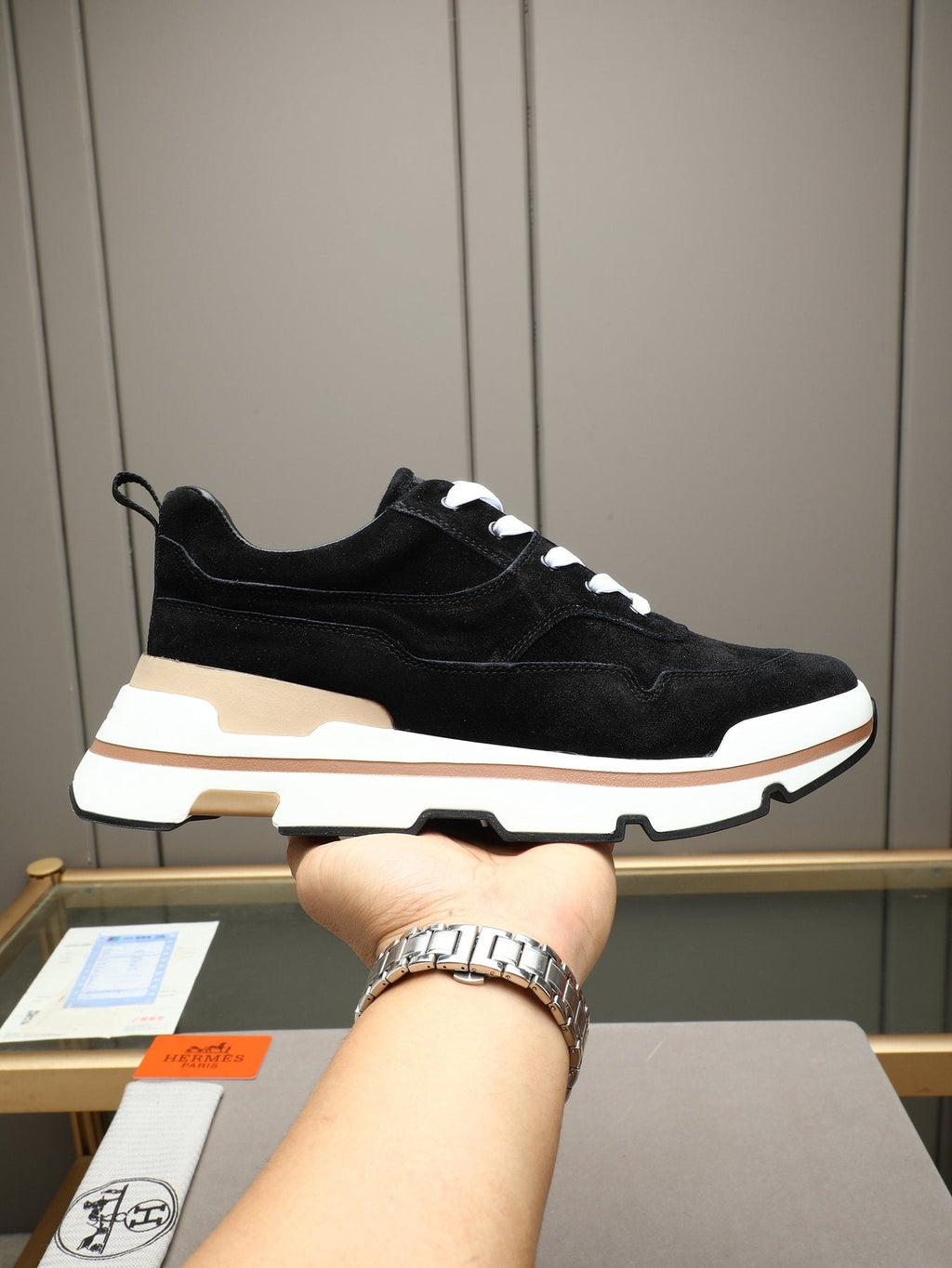 Hermès Layered-Sole Men's Sneakers