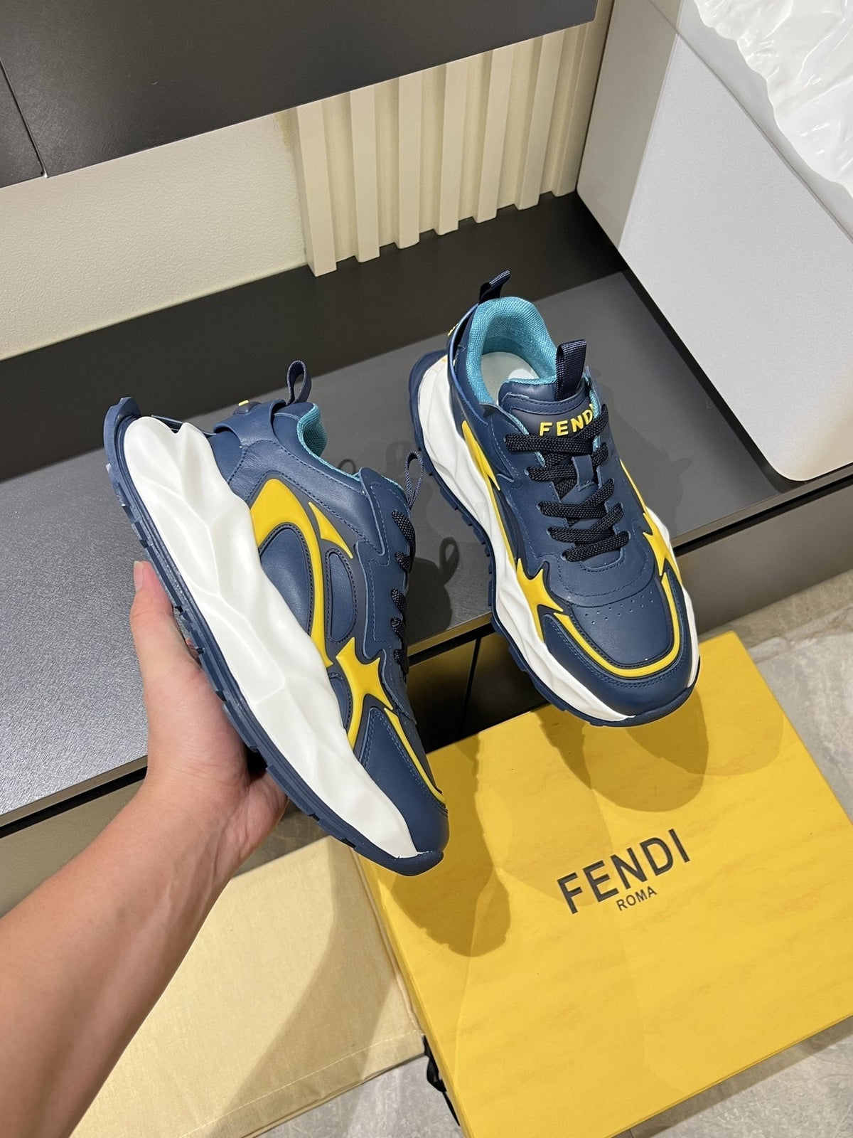 Fendi Men's Flow Low-Top Sneakers
