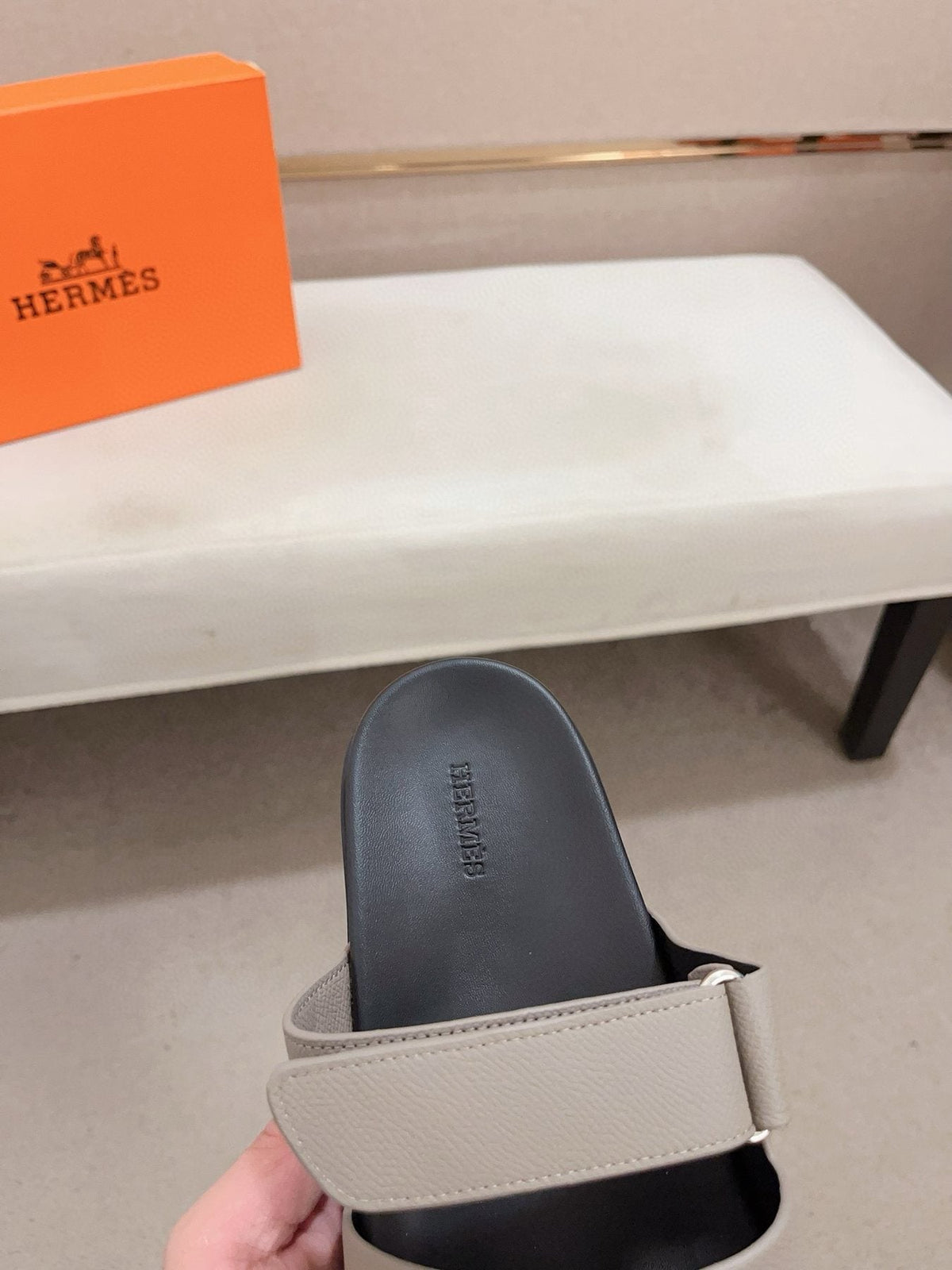 Hermès H-Cutout Slide Sandals