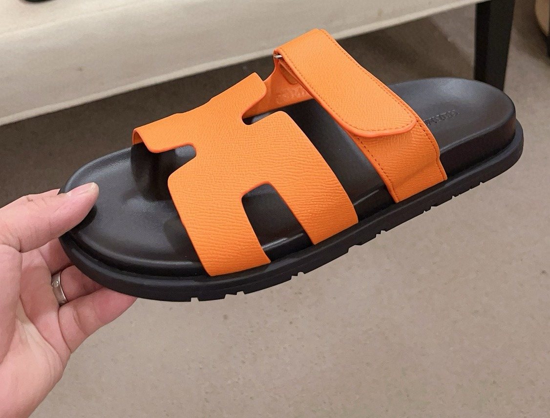 Hermès H-Cutout Slide Sandals