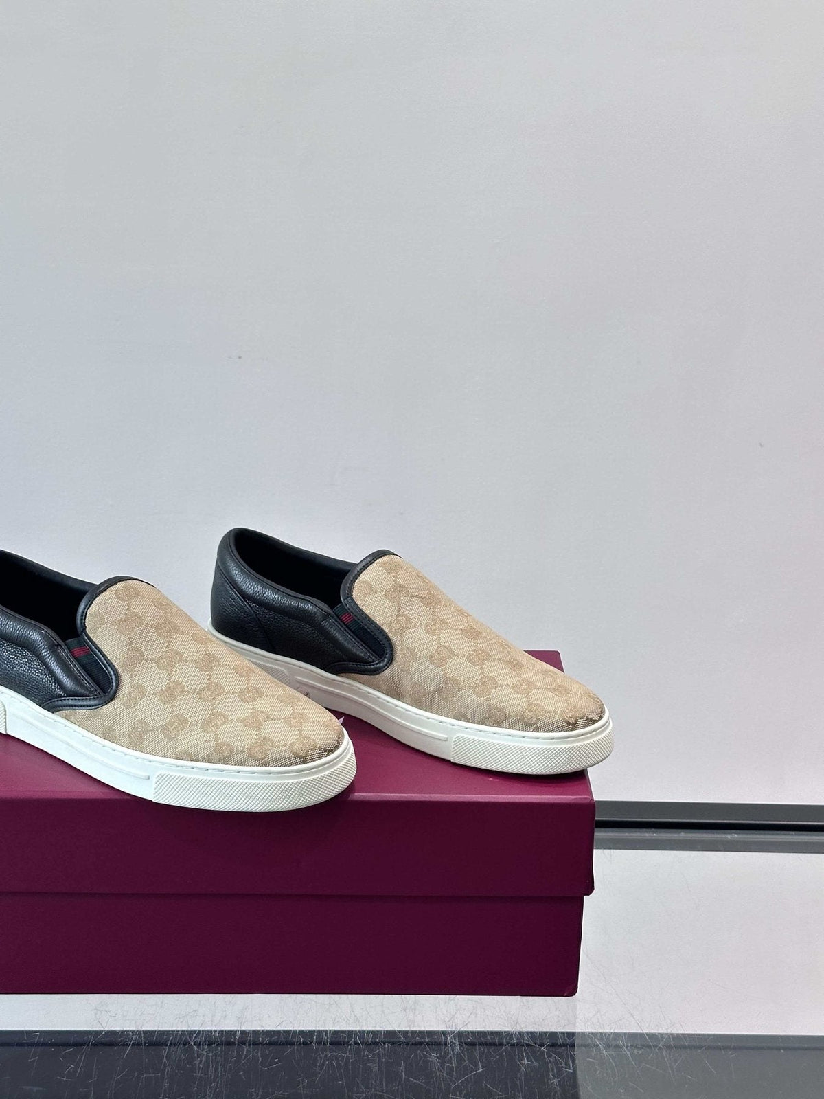Gucci Men's Patterned Slip-On Shoes