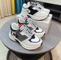Givenchy White, Black & Gray Lace-Up Sneakers