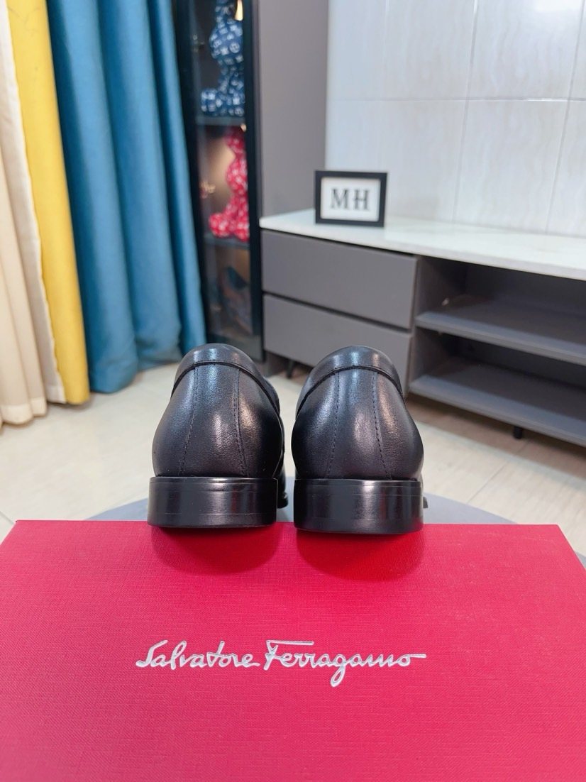 Ferragamo Men's Metal-Accent Moc-Toe Loafers