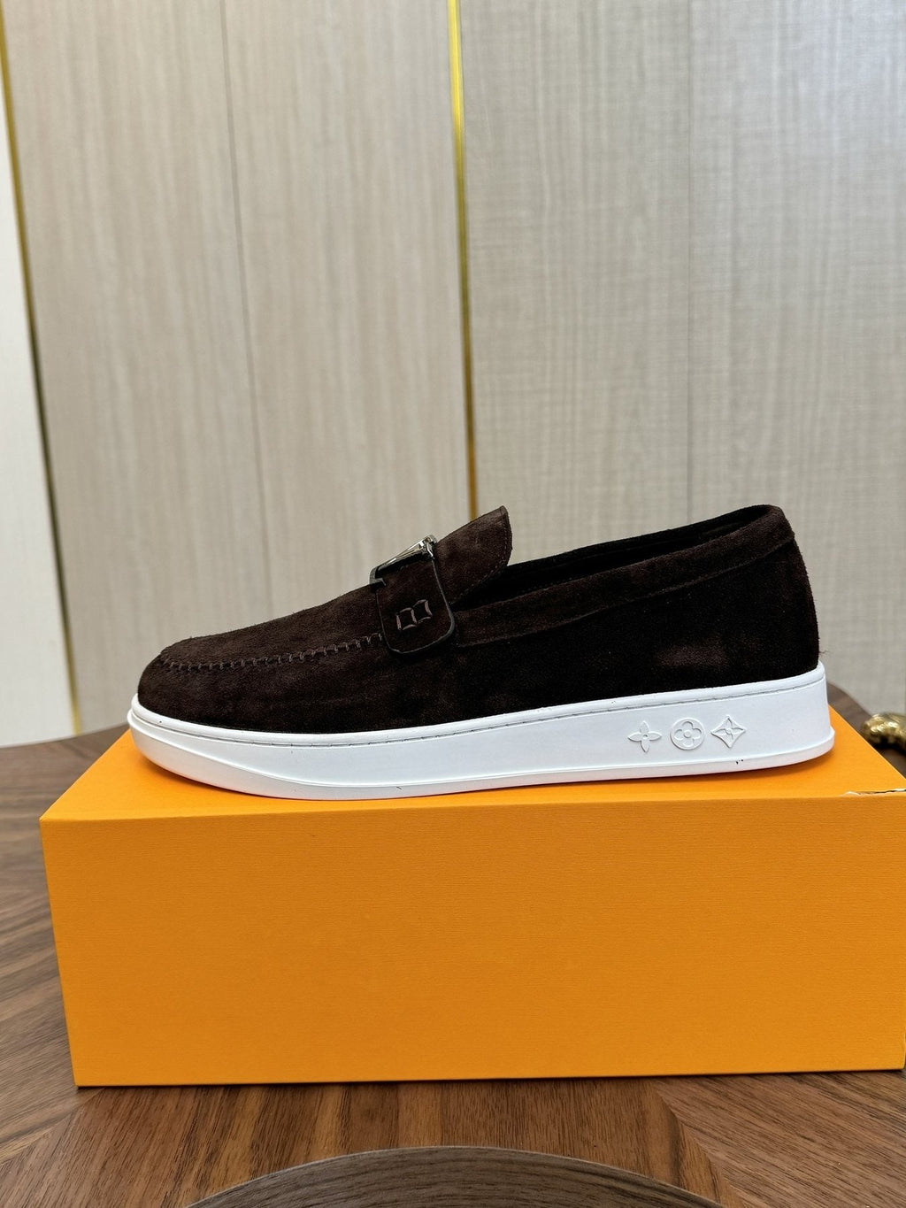 Louis Vuitton LV Logo Slip-On Shoes