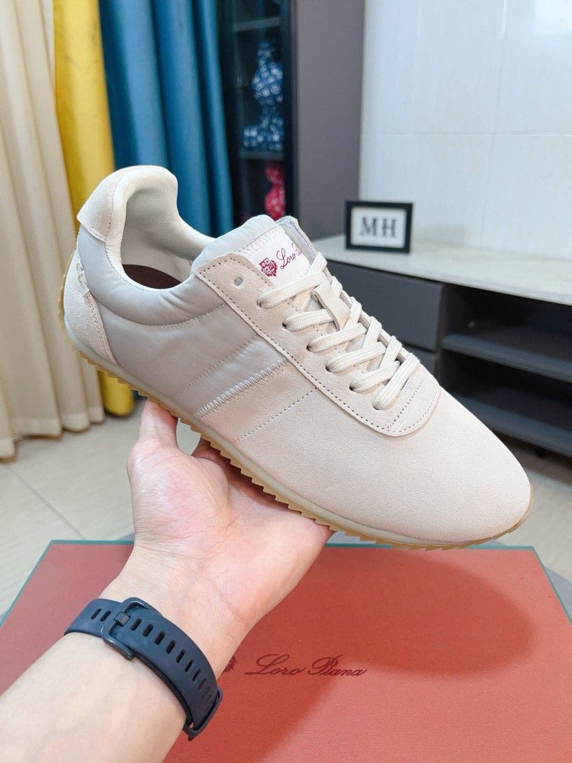 Loro Piana Low-Top Lace-Up Sneakers