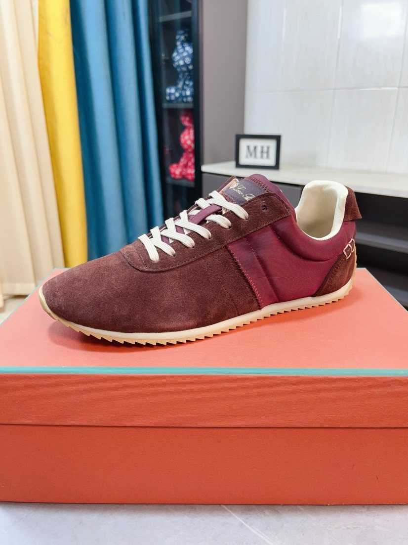 Loro Piana Low-Top Lace-Up Sneakers