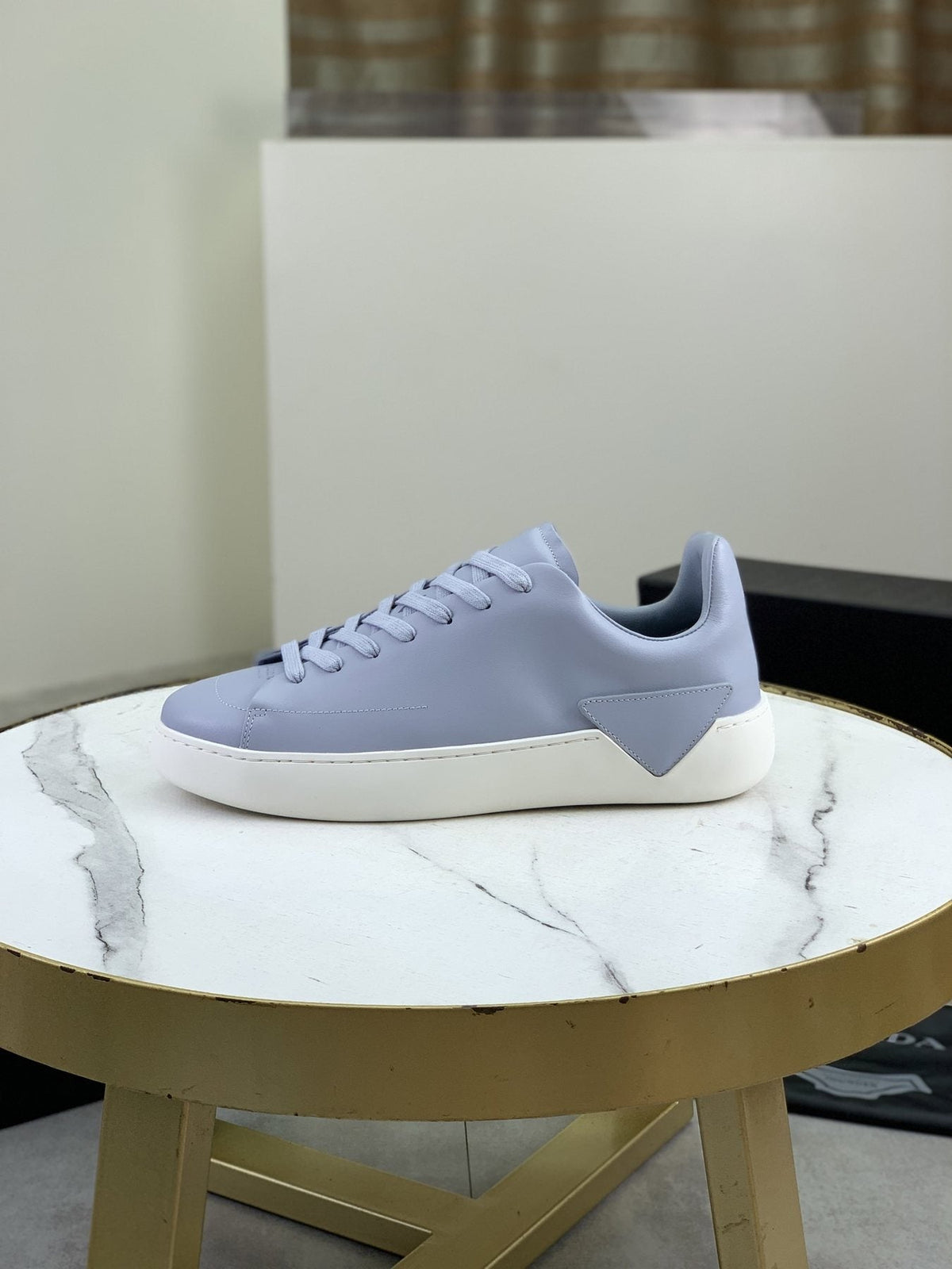 PRADA Triangle Accent Low-Top Sneakers