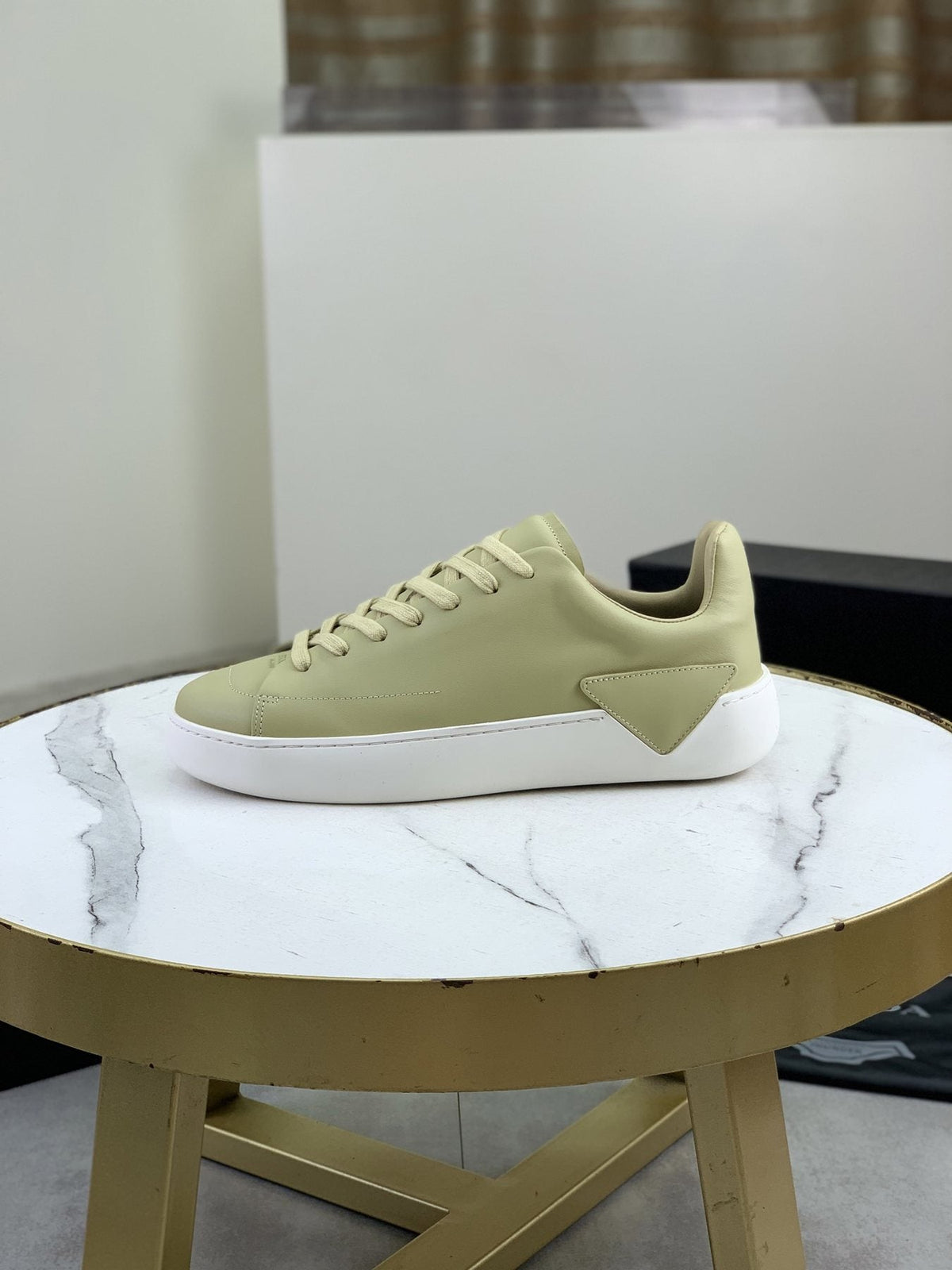 PRADA Triangle Accent Low-Top Sneakers