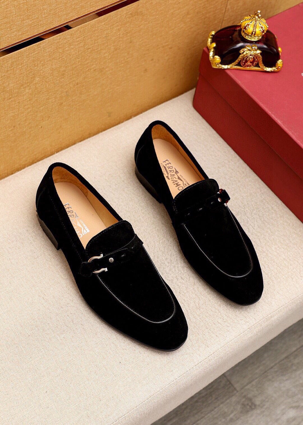 Ferragamo Metal-Accent Loafers