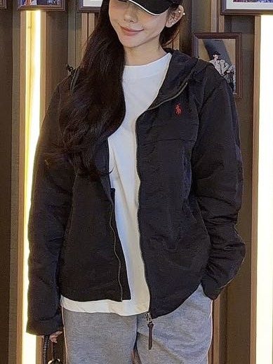 Ralph Lauren Embroidered Horse Logo Hooded Jacket