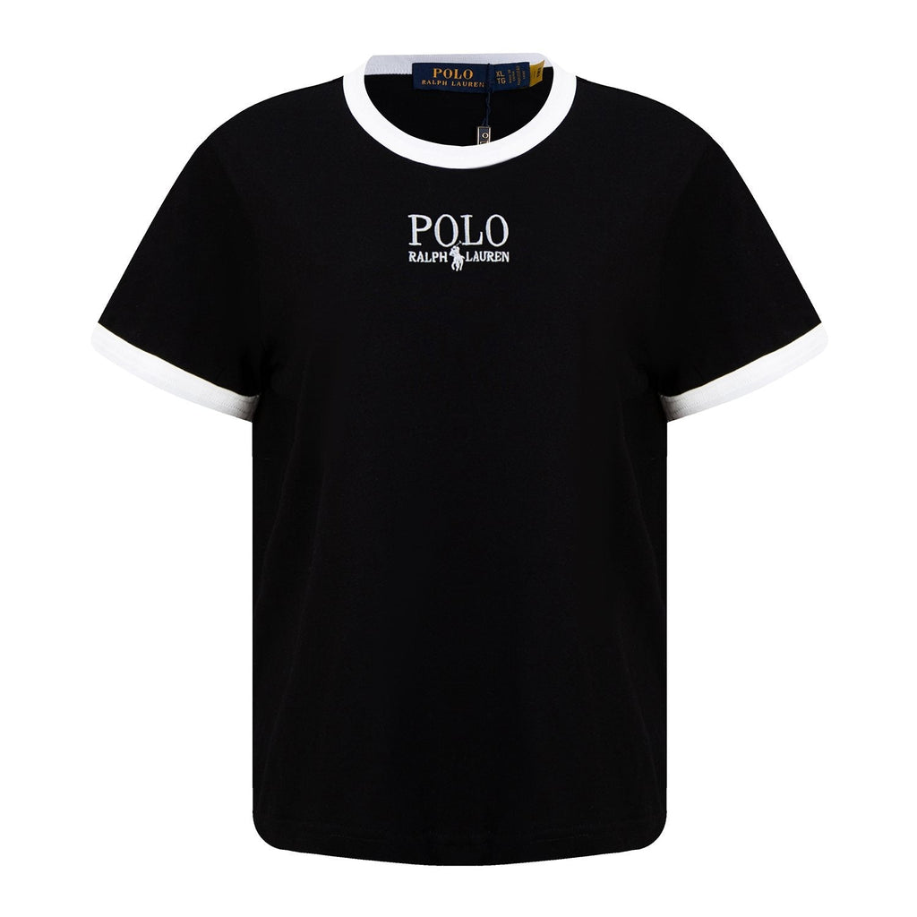 Ralph Lauren Contrast-Trim Logo T-Shirt