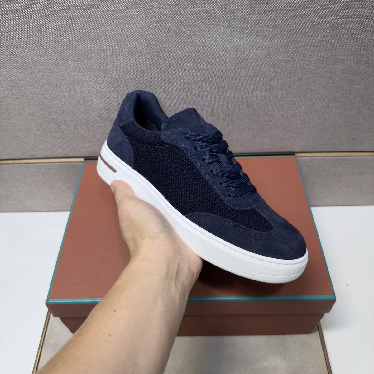 Men's Paneled Low-Top Sneakers
