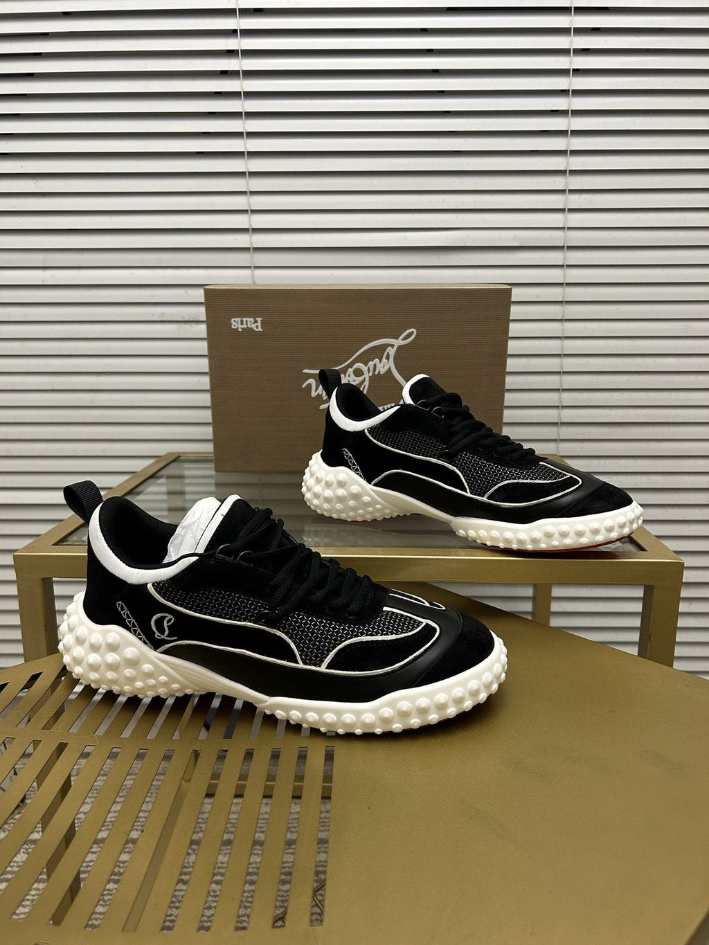 Christian Louboutin Contrast Trim Sneakers