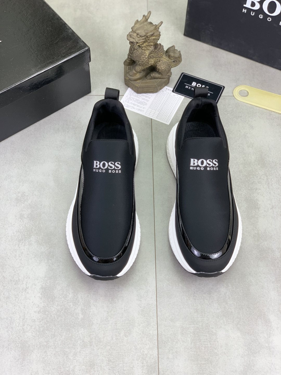 BOSS Low-Top Slip-On Sneakers