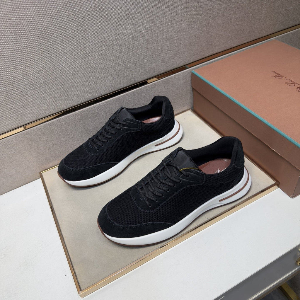 Men's Textured Mesh Casual Sneakers