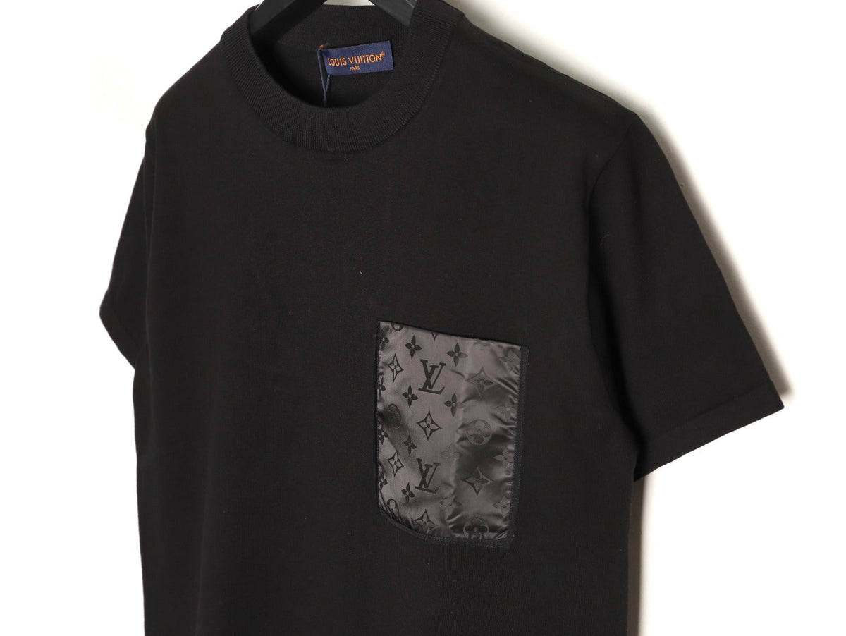 Louis Vuitton Jacquard Panel Short-Sleeve T-Shirt - Black