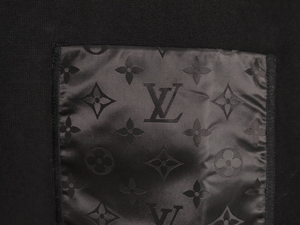 Louis Vuitton Jacquard Panel Short-Sleeve T-Shirt - Black