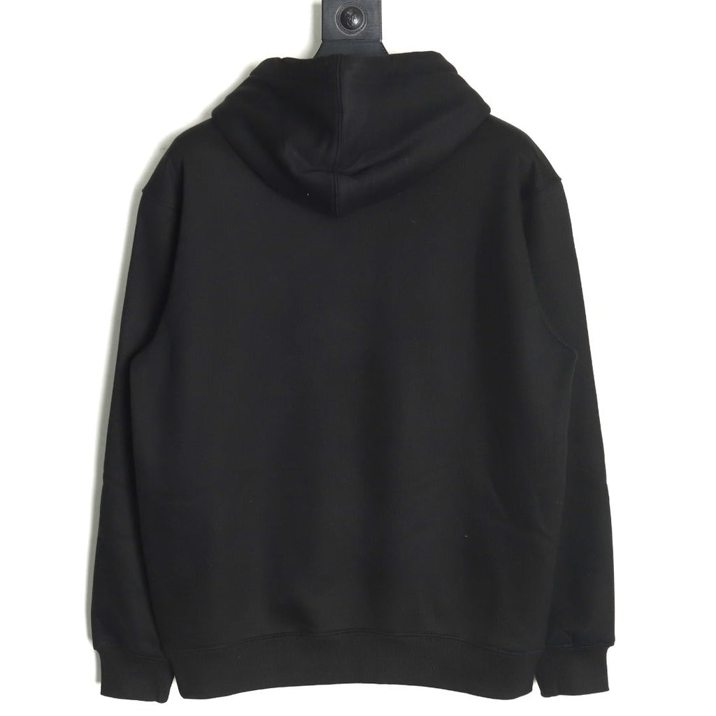 Dior CD Three-Color Badge Patch Hoodie - Black