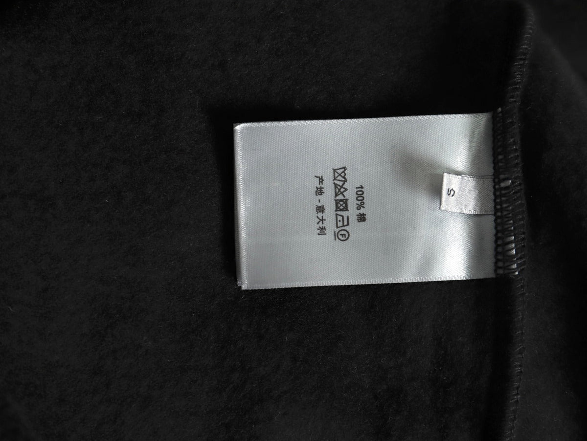 Dior CD Three-Color Badge Patch Hoodie - Black