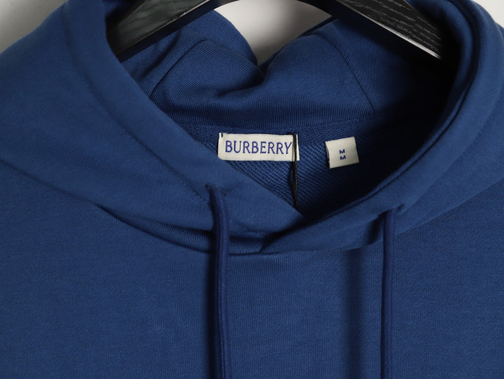 Burberry 25FW Horse Emblem Full-Zip Hoodie - Navy