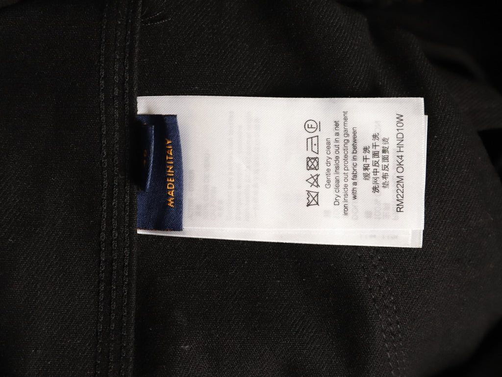 Louis Vuitton Monogram-Style Hooded Zip Jacket - Black