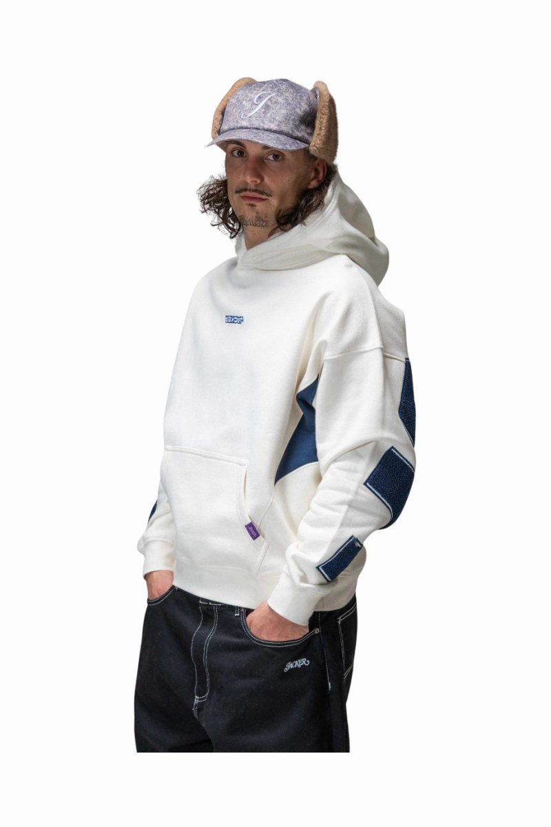 JACKER YETORIUS HOODIE Cream / Navy